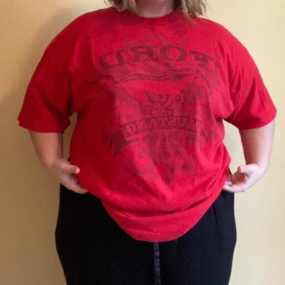 Vintage Red Ford Mustang T-shirt Size XXL - Picture 2 of 4
